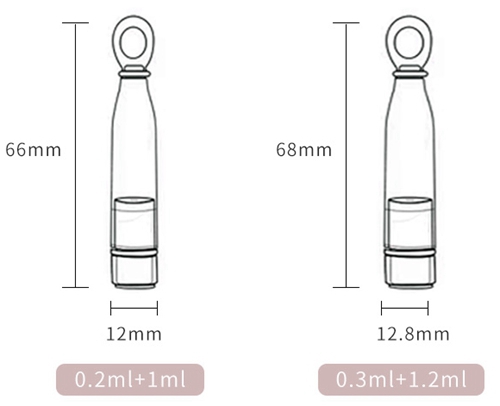 double moudle bowling ball vials essence liquid vials 05